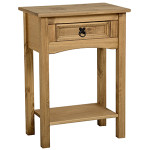 Corona 1 Drawer Console Table with Shelf