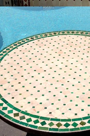 Mosaic Table Green