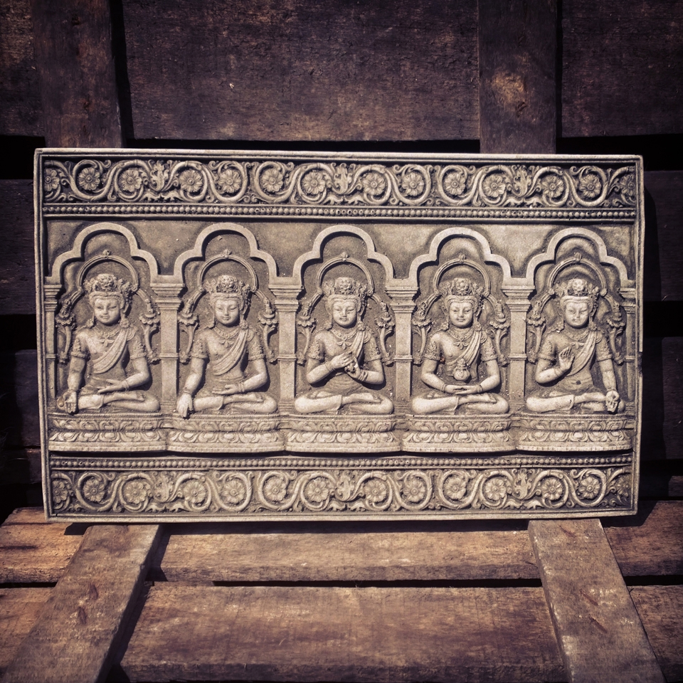 5 Buddha Plaque
