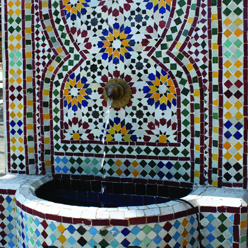 Moroccan Mosaic Fountain